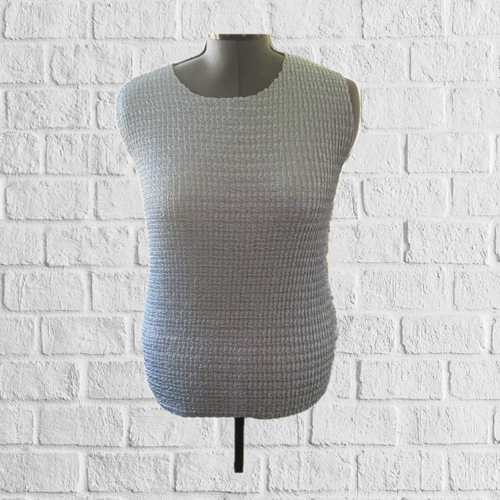 Dressbarn Baby Blue Ribbed Top Soze XL